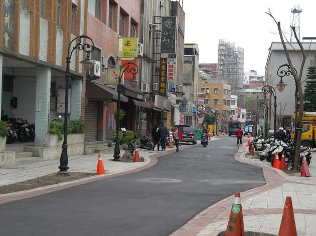 淡水老街の石碑付近から撮影した風景